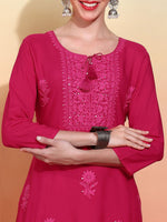 Thumbnail for Ode by House of Pataudi Embroidered Straight Kurta - Distacart