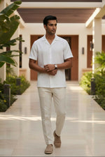 Thumbnail for Terra — White Linen Shirt by Hilo Design - Dista