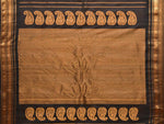 Thumbnail for Yellow and Black Gadwal Silk Handloom Saree with Mango Pallu Design - Global Threads - Distacart