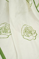 Thumbnail for Vastranavya Green Digital Printed Linen Ready To Wear Designer Saree with Unstitched Blouse - Distacart