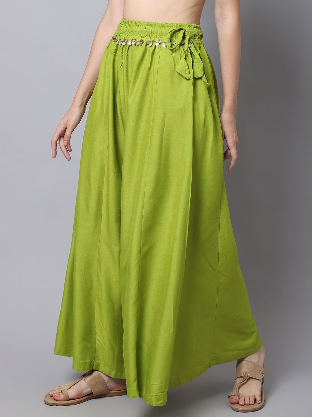 TAG 7 Women Flared Ethnic Palazzos - Distacart