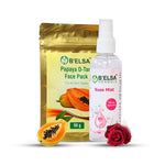 Thumbnail for Belsa Herbals Organic Papaya D-tan Facepack And Rose Mist
