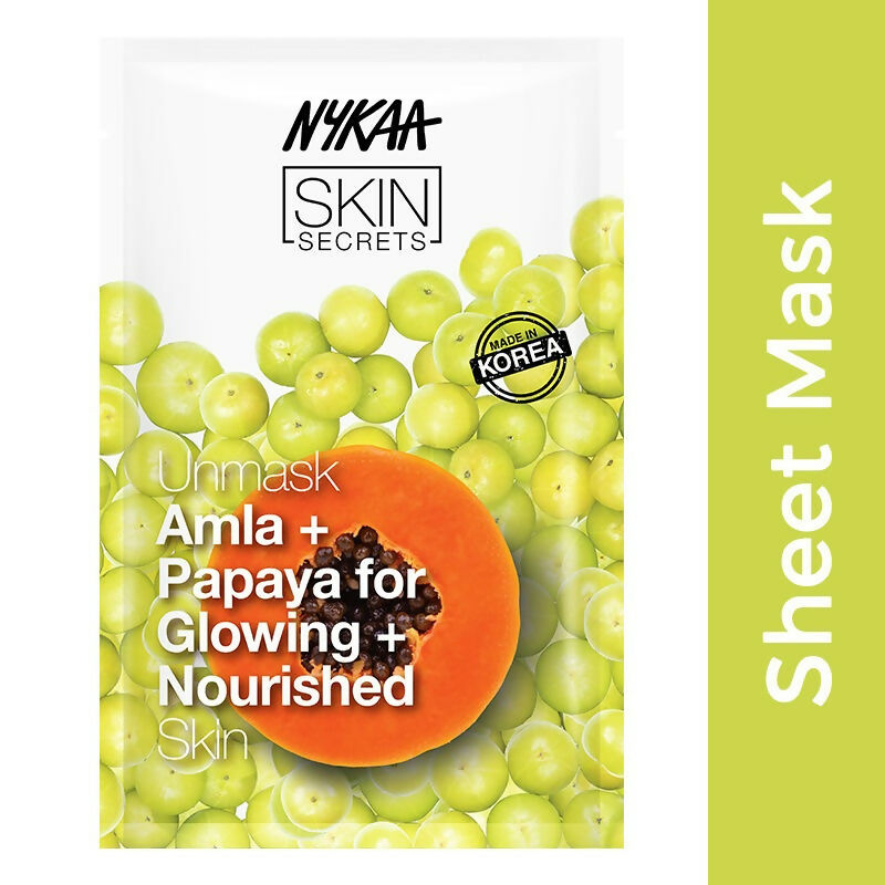 Nykaa Skin Secrets Indian Rituals Amla + Papaya Sheet Mask For Glowing & Nourished Skin - Distacart