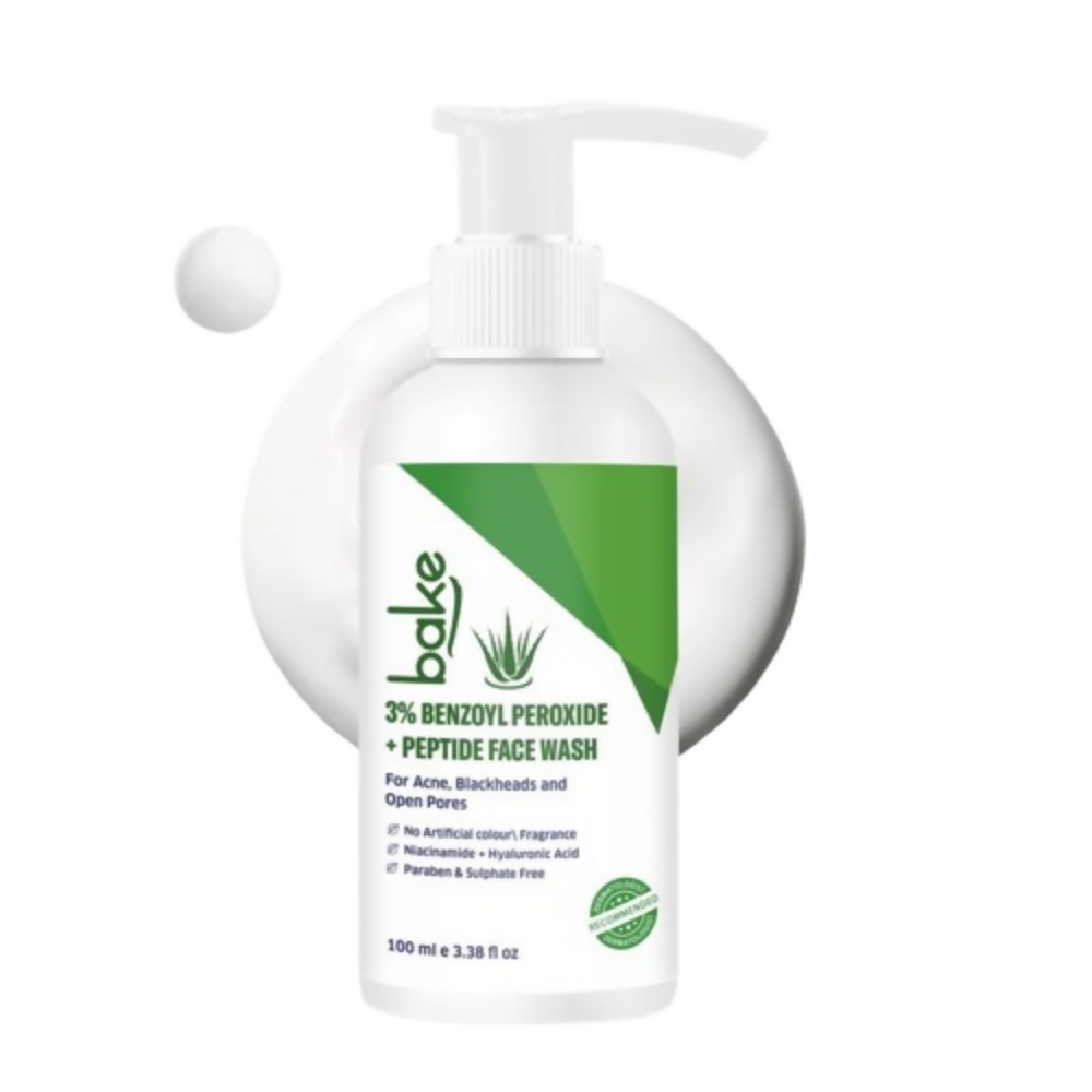 Bake 3% Benzoyl Peroxide Face Wash with Peptides - Distacart