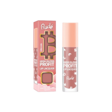Rude Cosmetics High Gloss Profit Lip Lacquer - Bitcoin - Distacart