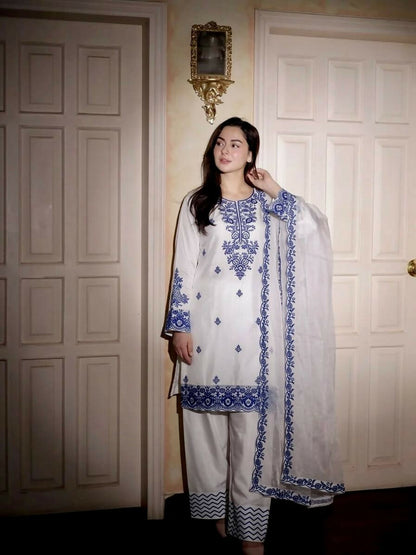 Teeya Creation Womens Trendy Stylish Embroidery Thread Work Kurta Set - Dista