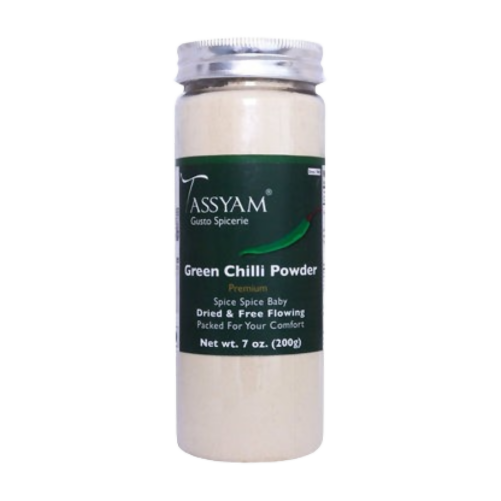 Tassyam Organics Green Chilli Powder - Distacart