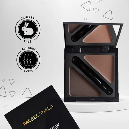 Faces Canada HD Shape Up Brow Kit - Brown - Distacart