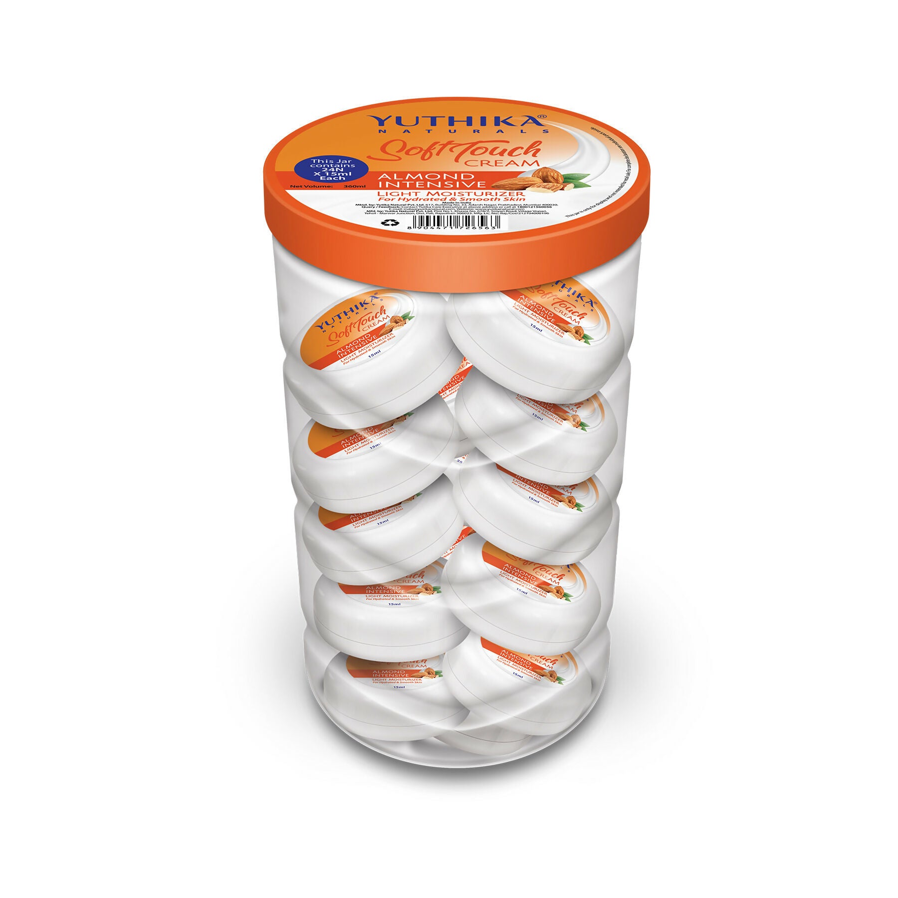 Yuthika Almond Intensive Light Moisturizer Cream - Distacart