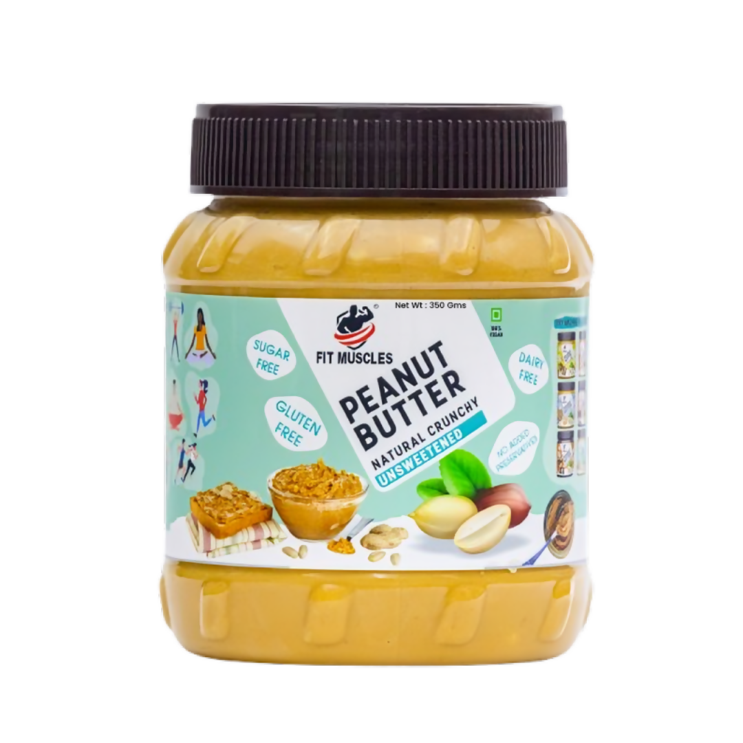 Fit Muscles Natural Crunchy Peanut Butter - Distacart