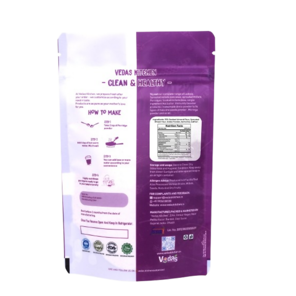 Vedas Kitchen Sprouted Wheat Almond Instant Porridge - Dista