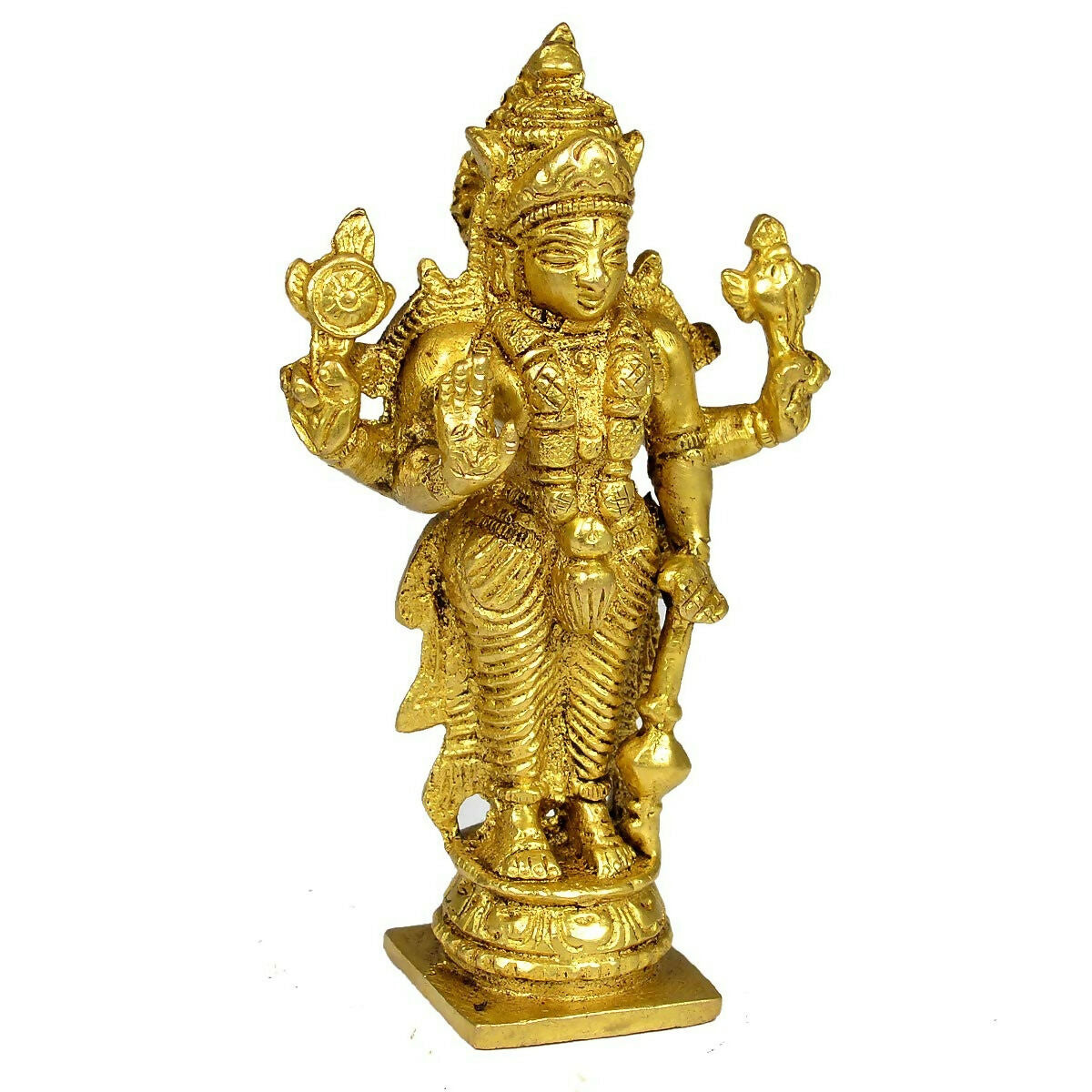 Reiki Crystal Products Pure Brass Vishnu Idol - Distacart