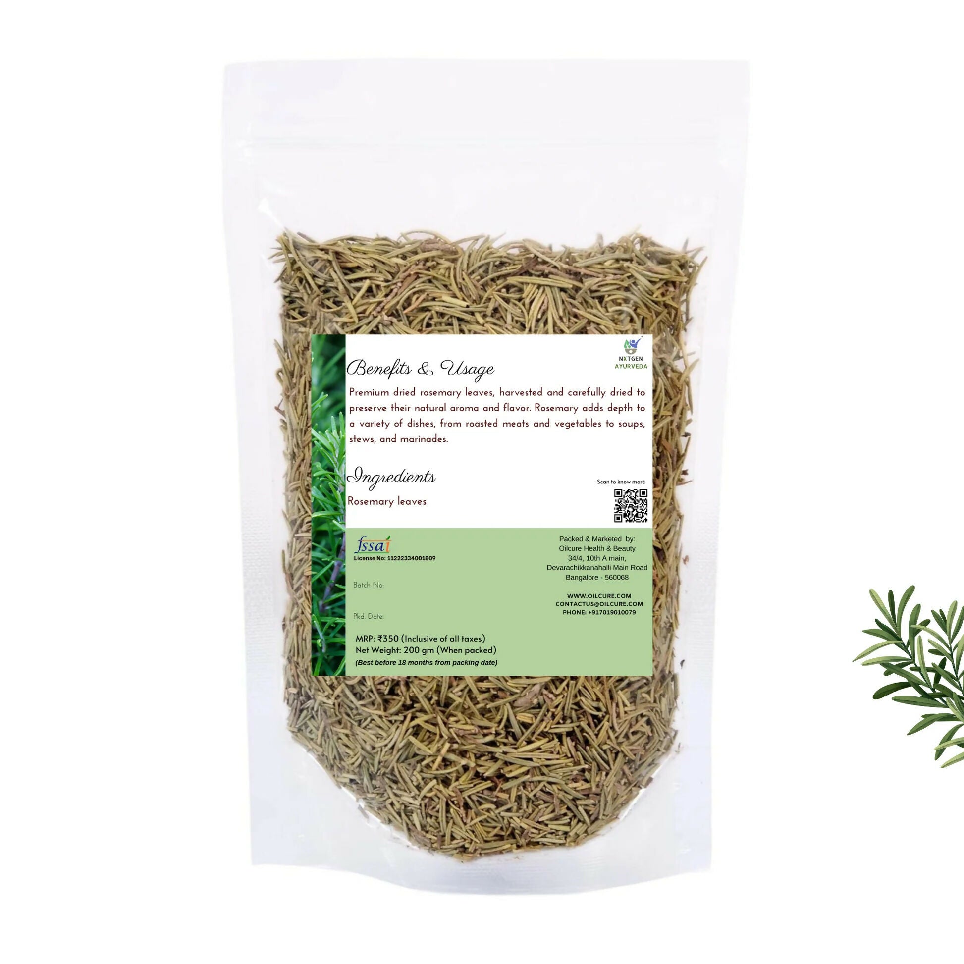 Dried Rosemary Leaves