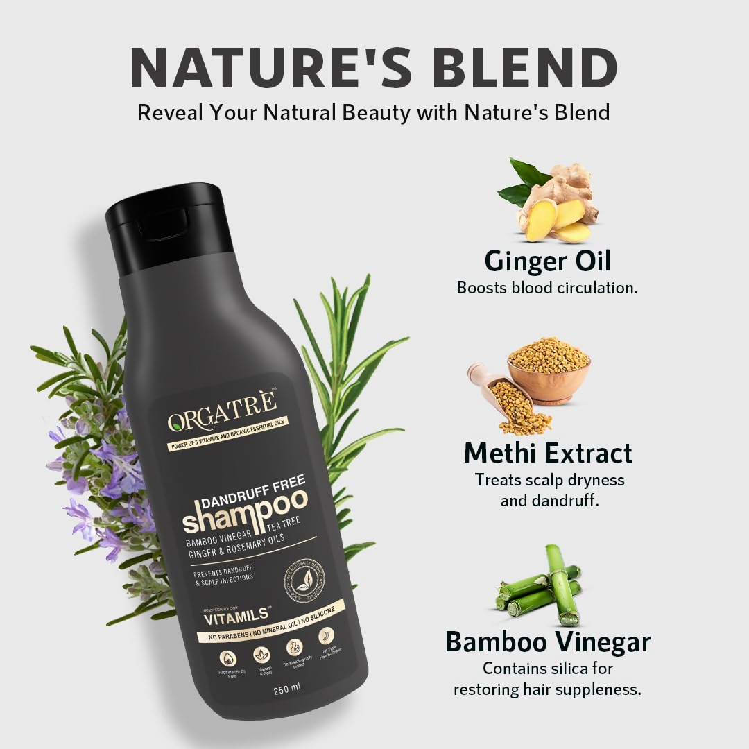Orgatre Dandruff Free Shampoo For Men & Women - Distacart