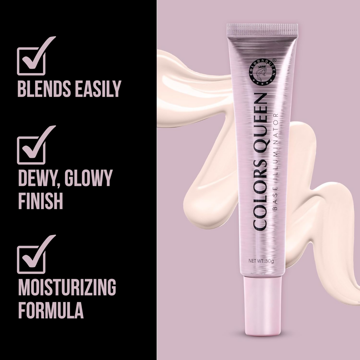 Colors Queen Base Illuminator Highlighter - Golden Pink - Distacart