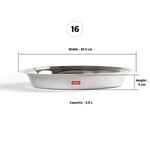 Thumbnail for Sumeet Heavy Stainless Steel Parat - 35.5Cm - Dista