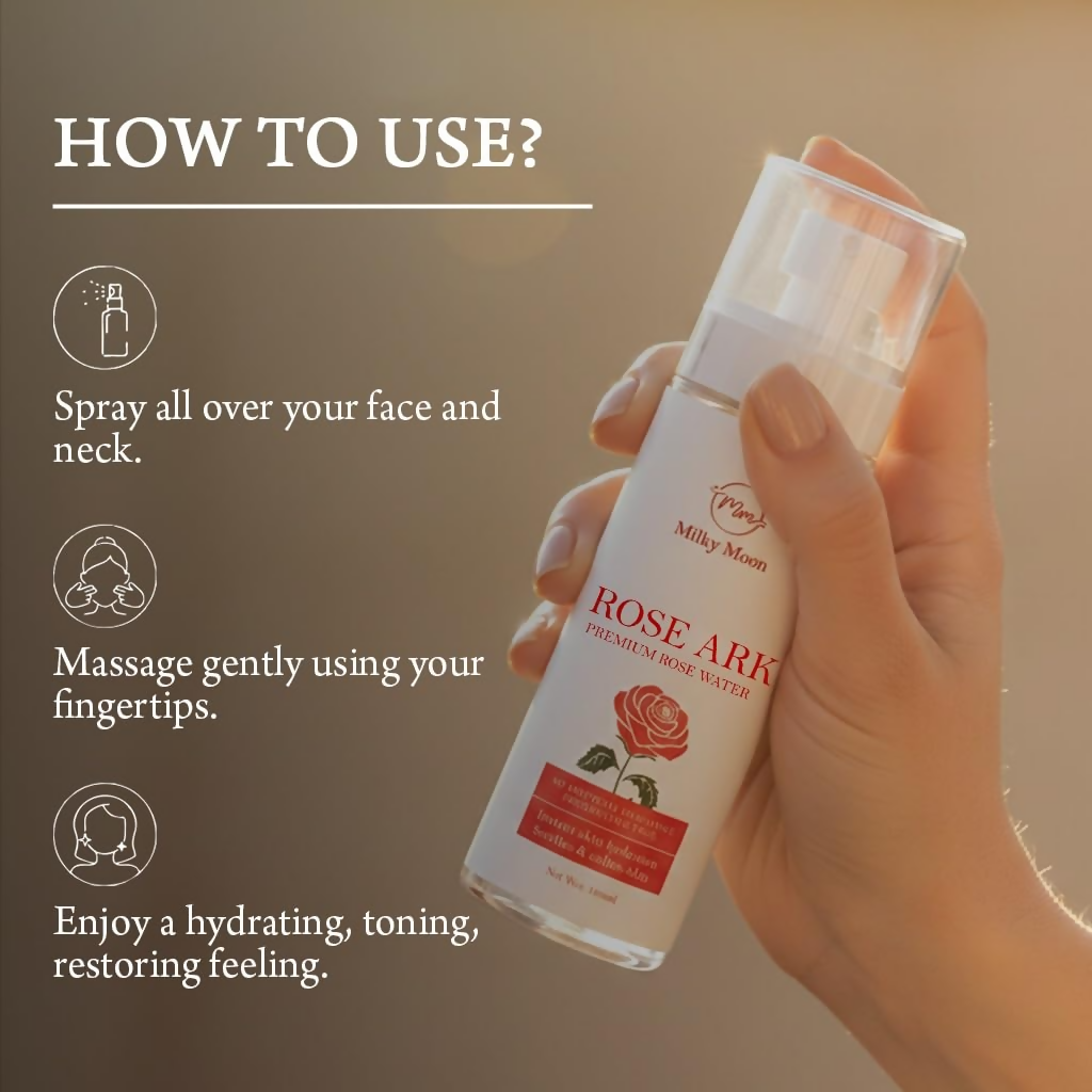 Milky Moon Rose Ark Premium Rose Water/Face Toner - Dista