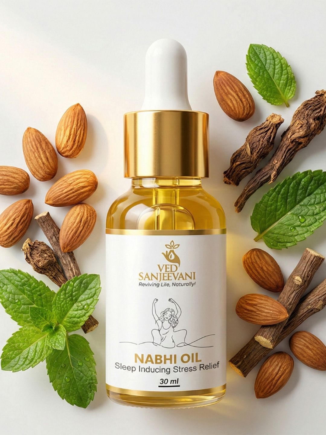 Ved Sanjeevani Sleep Inducing Nabhi Oil - Dista