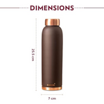 Thumbnail for Borosil Colour Copper bottle - Brown - Dista
