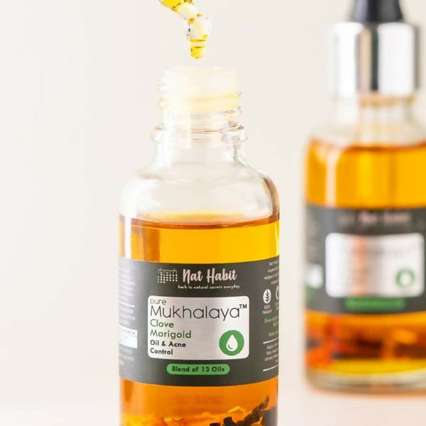 Nat Habit Pure Clove Marigold Mukhalaya Face Oil - Distacart