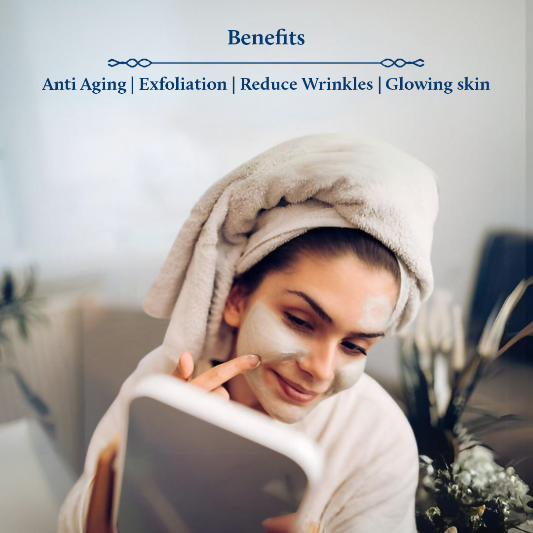 Blue Nectar Almond and Flax Seed Ubtan Face Mask - Distacart