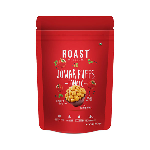 Roast Makhana Jowar Puff Tomato
