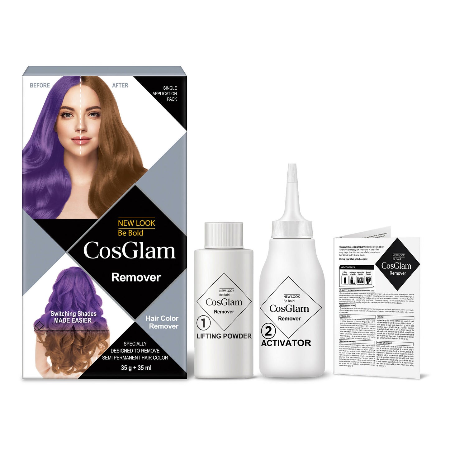 Cosglam Hair Highlighter Remover - White - Distacart