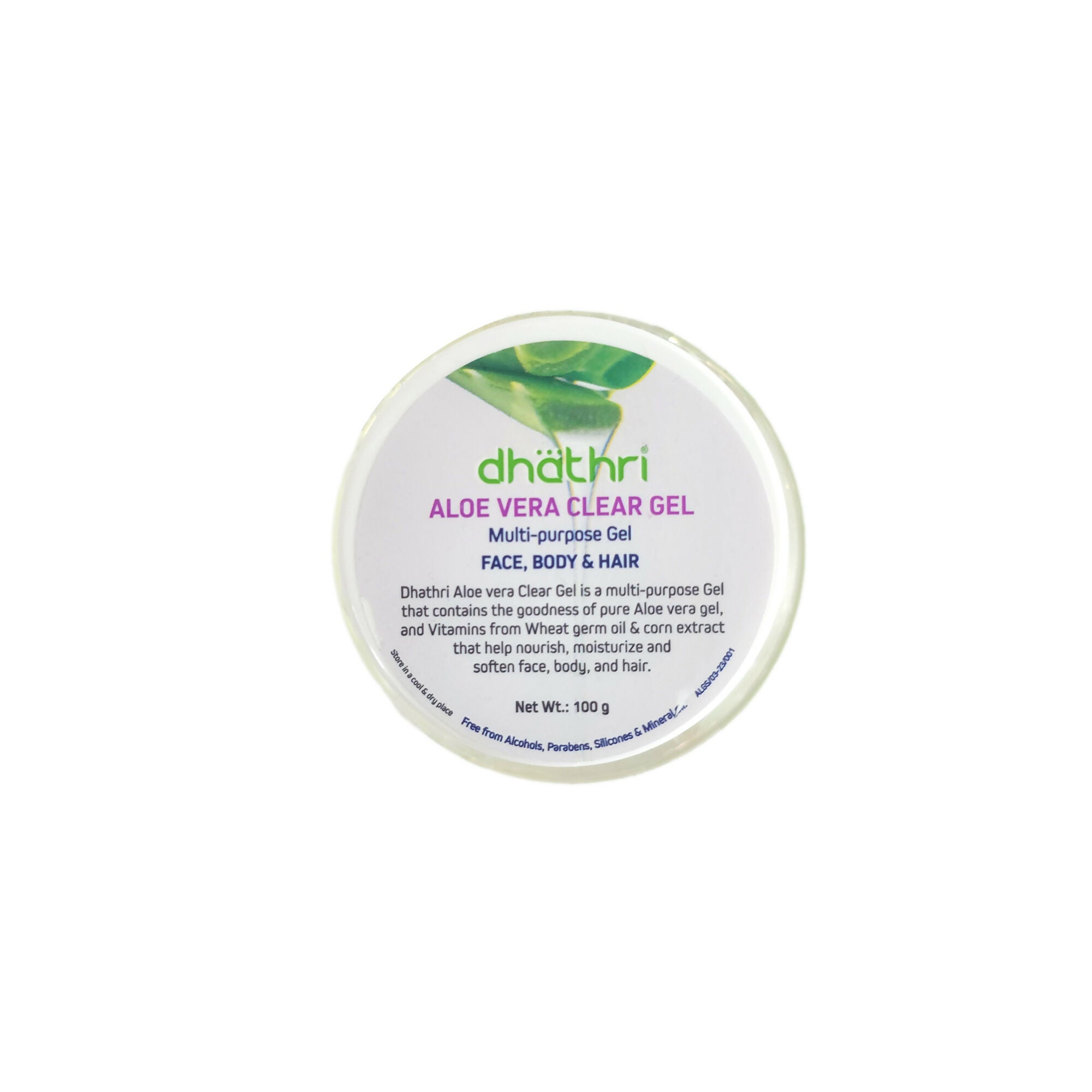 Dhathri Aloe Vera Clear Gel For Face & Hair - Distacart