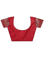 Thumbnail for Astita Lichi Silk Red Saree