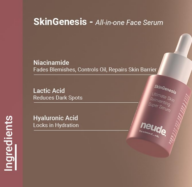 Neude Super Glaze Skin Duo Combo with Face Serum & Body Serum - Distacart