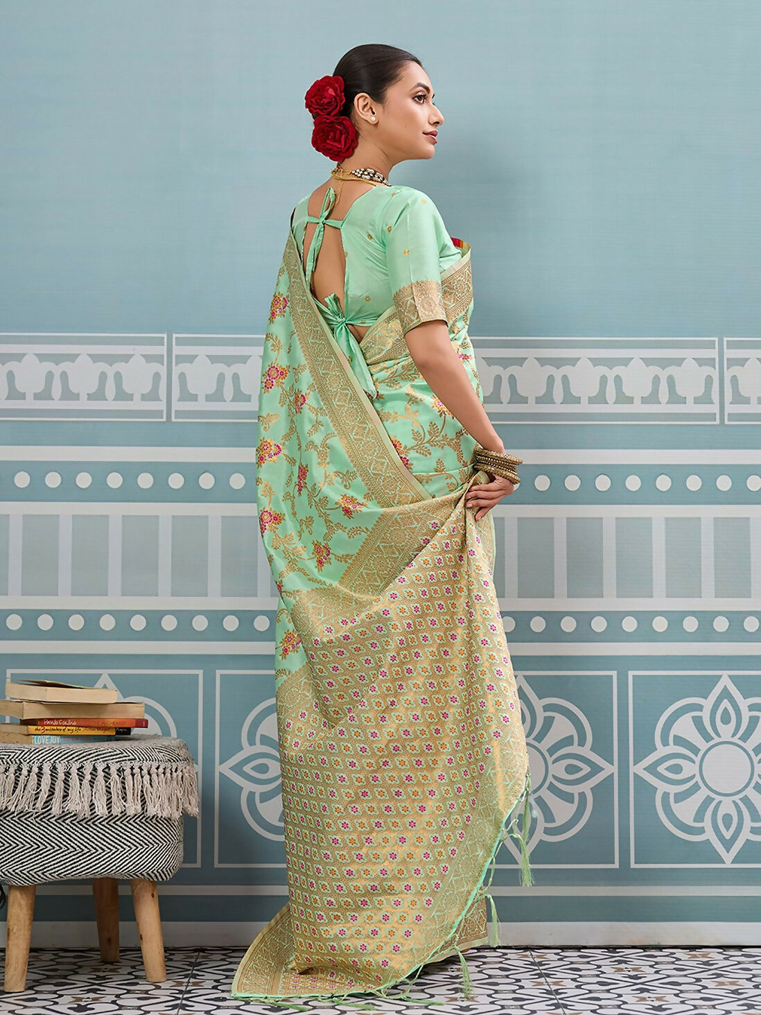 Astita Pista Silk Saree
