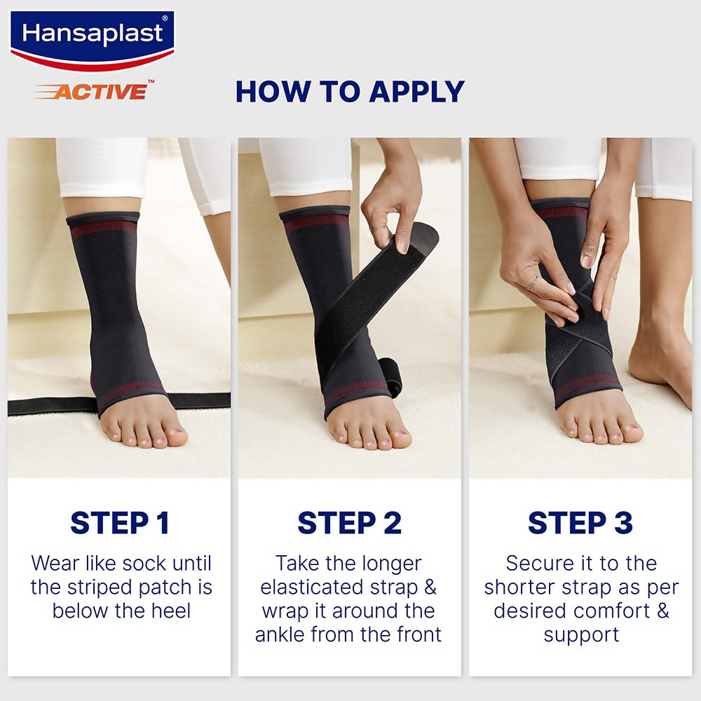 Hansaplast Active Ankle Binder Support for Men & Women - Distacart