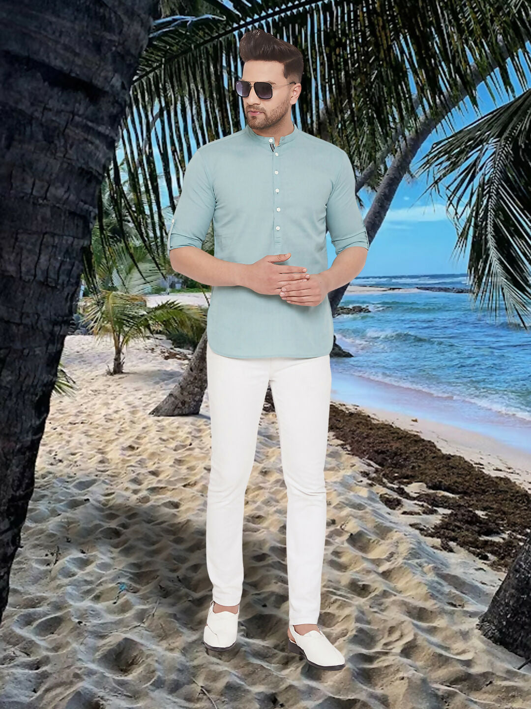 Even Apparels Men's Pure Cotton Green Kurta - Distacart