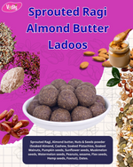 Thumbnail for Vedas Kitchen Sprouted Ragi Almond Butter Ladoos 8 Month - Dista