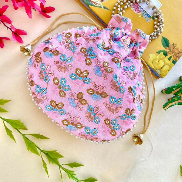 Joban Fashion Potli Bags - Pink