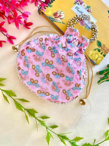 Joban Fashion Potli Bags - Pink - Dista
