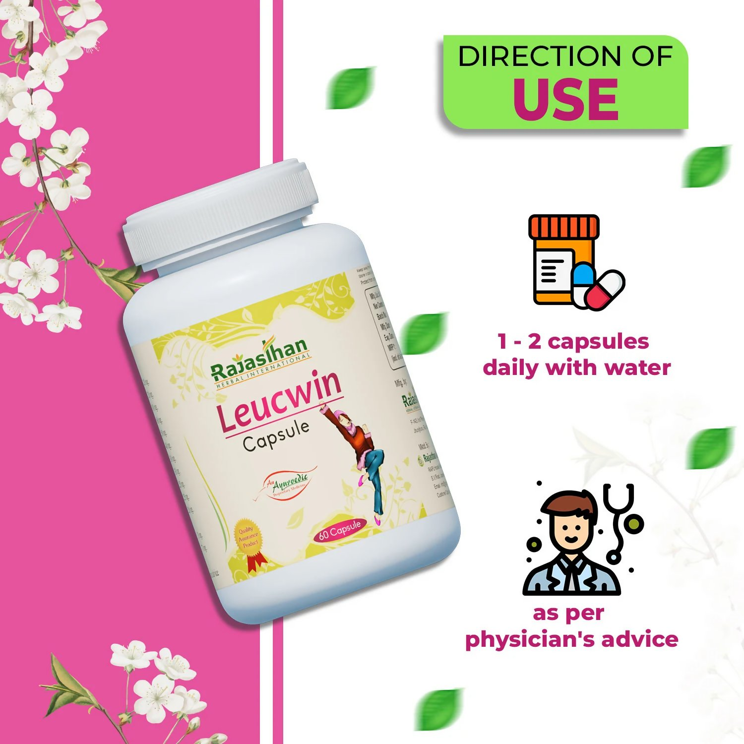Rajasthan Herbals Leucwin Capsules
