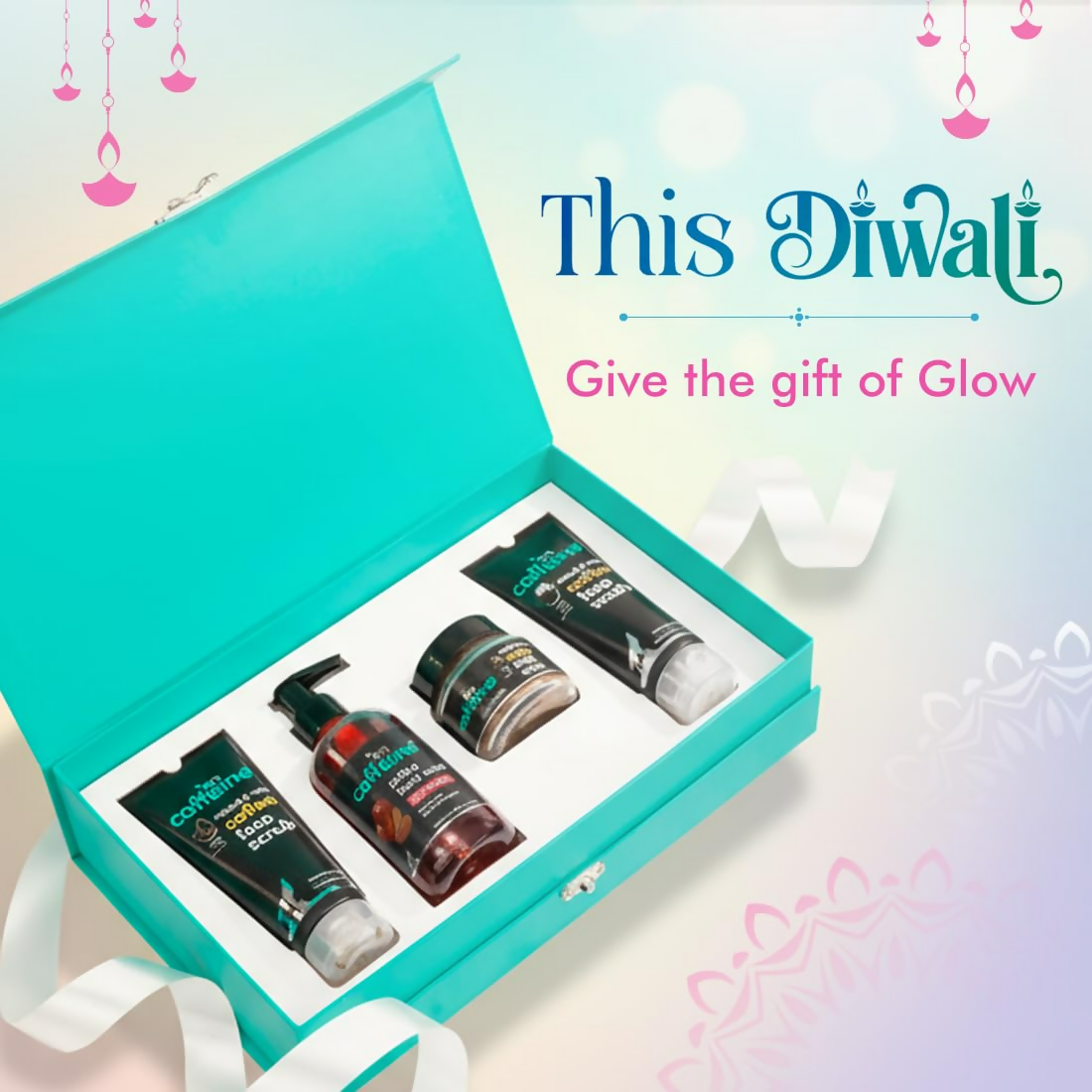 mCaffeine Shower Temptations Gift Set Kit For Women & Men - Distacart