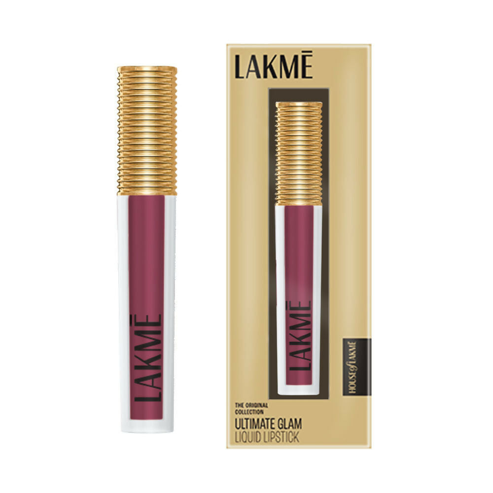 Lakme Ultimate Glam Matte Liquid Lipstick - Muave Ecstasy - Distacart