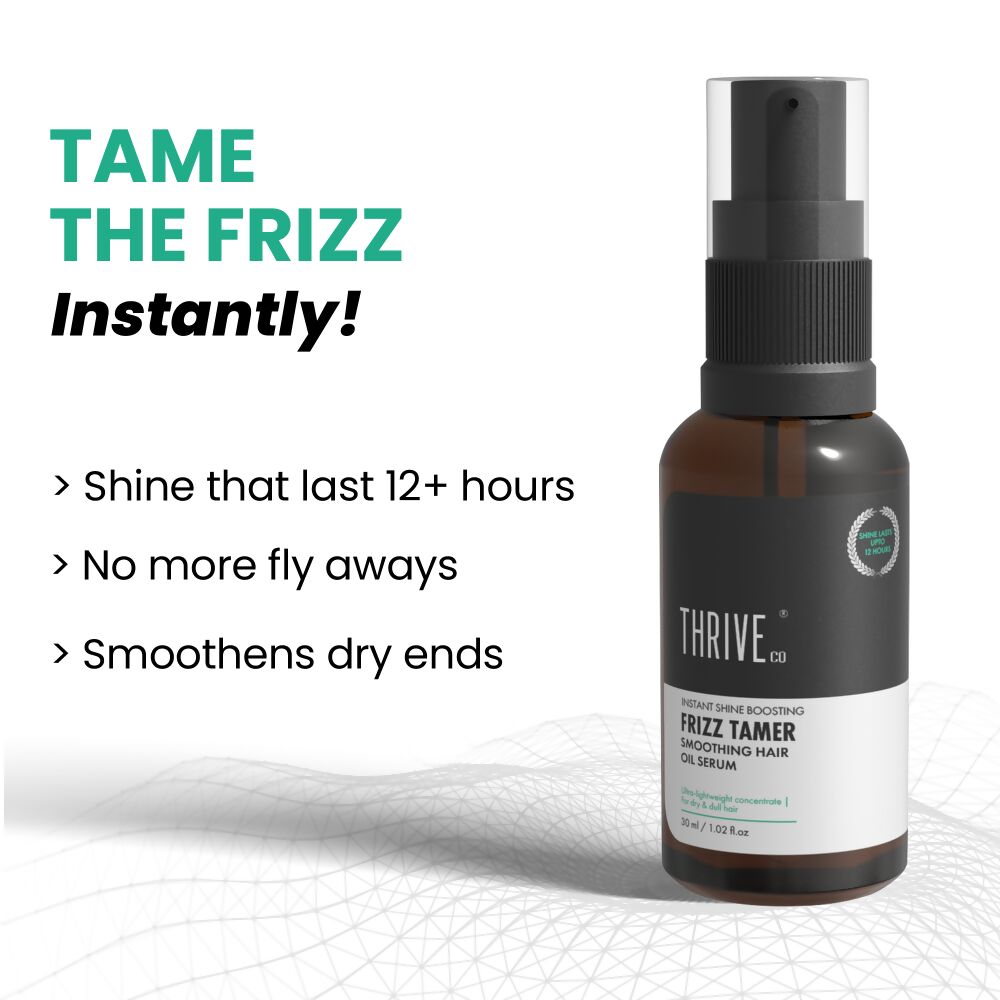 ThriveCo Frizz Tamer Smoothening Hair Oil Serum - Distacart