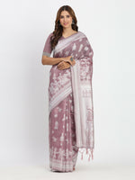 Thumbnail for Astita Linen Cotton Sea Green Saree