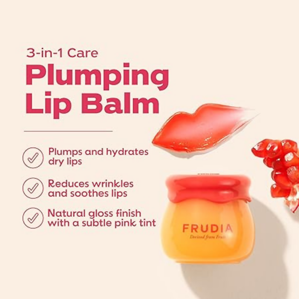 Frudia Pomegranate Honey 3 In 1 Lip Balm - Distacart