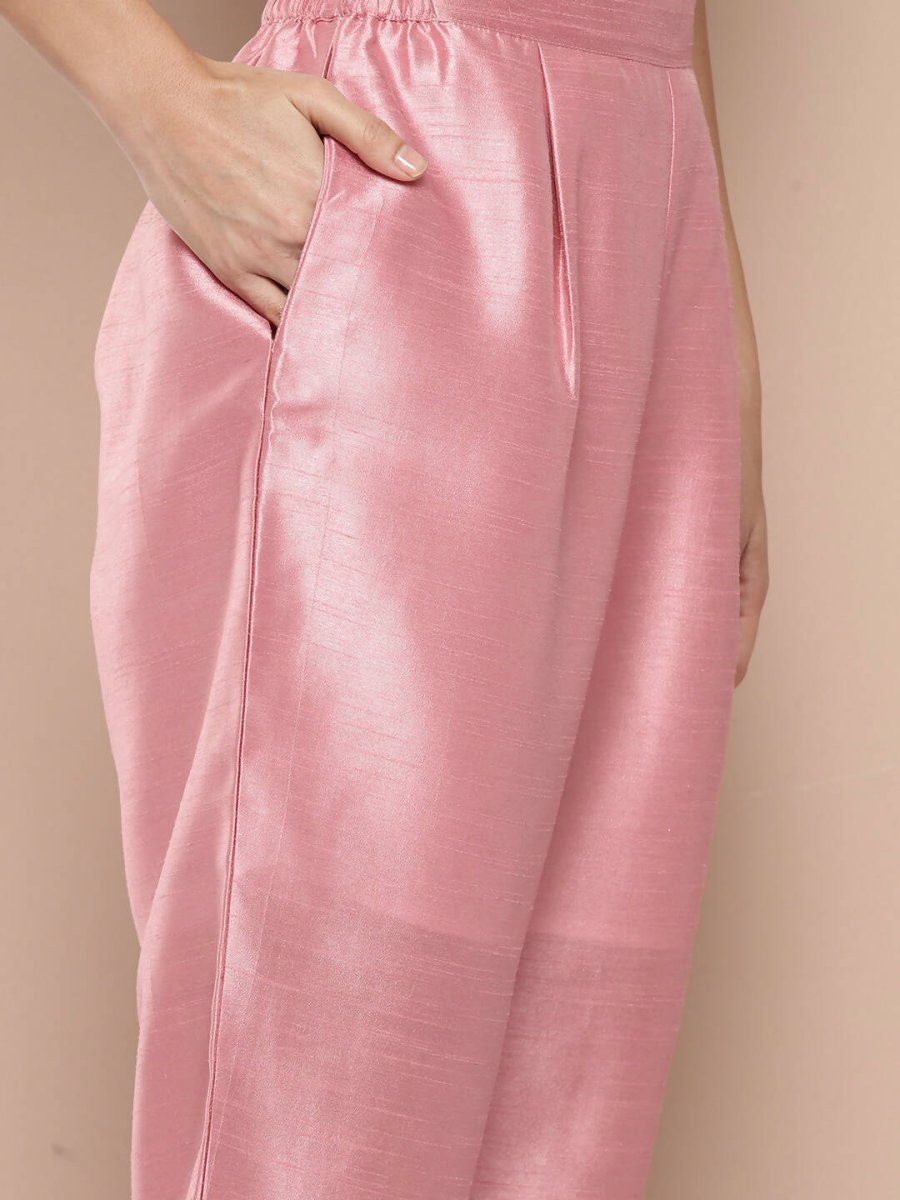 Ahalyaa Women's Traditional wear Kurta Set - Pink - Distacart