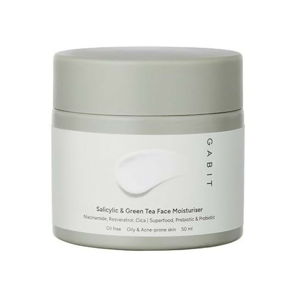 Gabit Salicylic Acid & Green Tea Face Moisturiser For Acne, Blackheads & Open Pores - Distacart