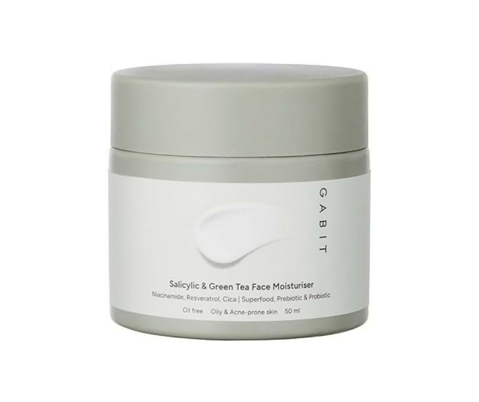 Gabit Salicylic Acid & Green Tea Face Moisturiser For Acne, Blackheads & Open Pores - Distacart