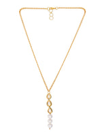 Thumbnail for Ruby Raang White Clear Quartz Kundan Necklace
