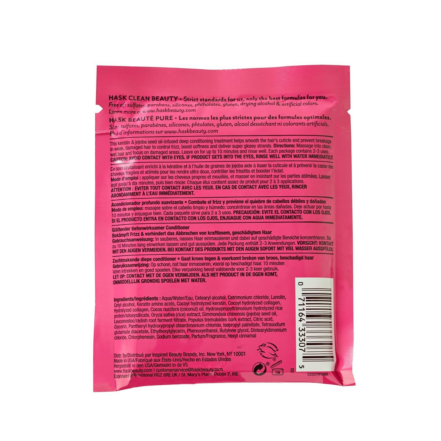 HASK Keratin Smoothing Deep Conditioning - Distacart