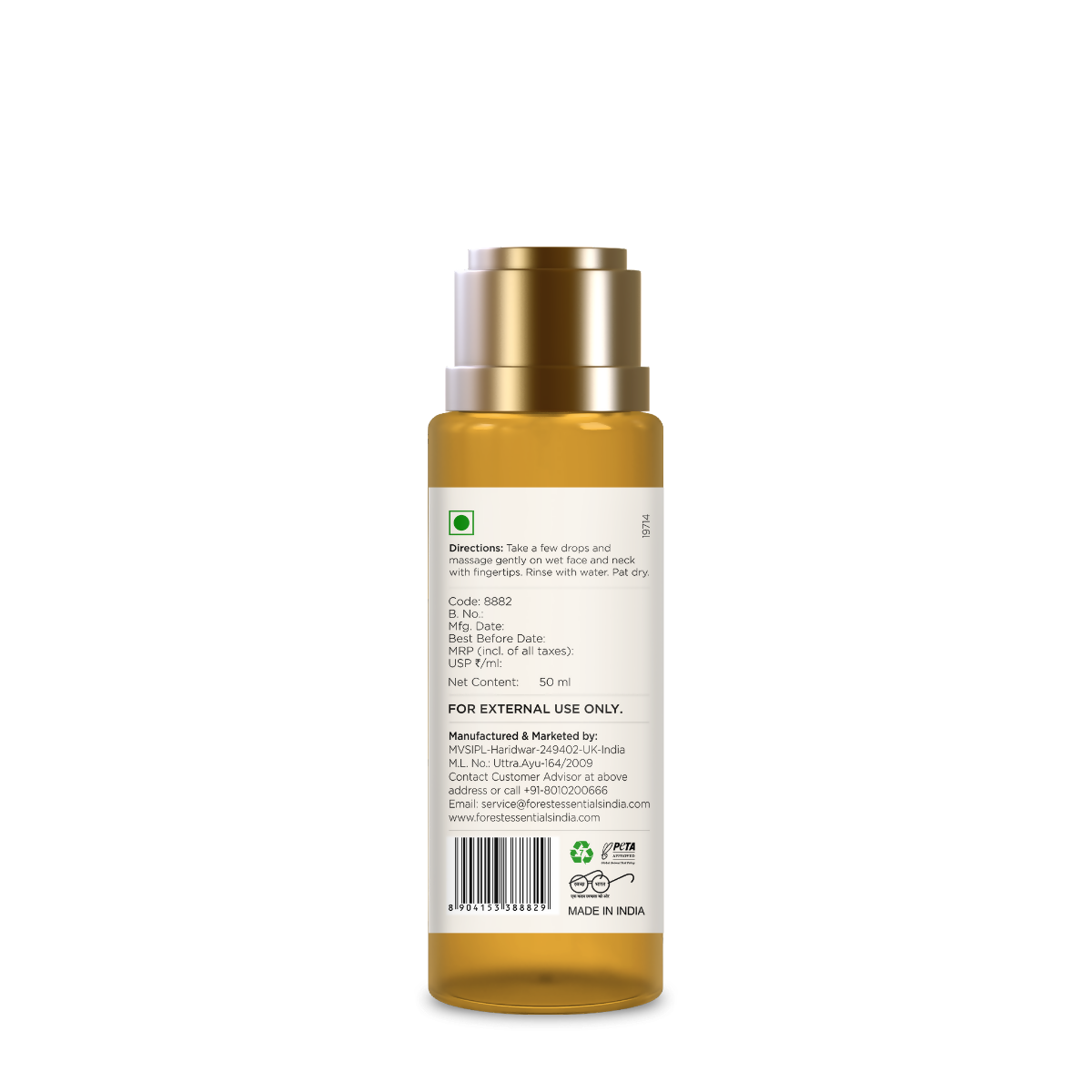 Forest Essentials Delicate Facial Cleanser Kashmiri Saffron & Neem