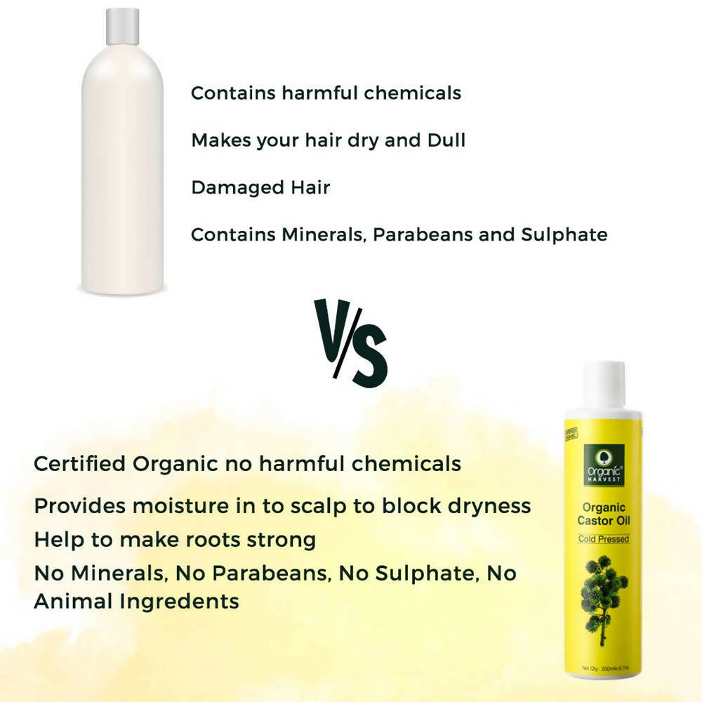 Organic Harvest Cold Pressed Organic Castor Oil - Distacart