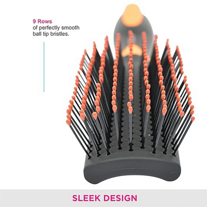 Vega Flat Brush With Clip, Black - Dista